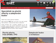 Tablet Screenshot of madt.cz
